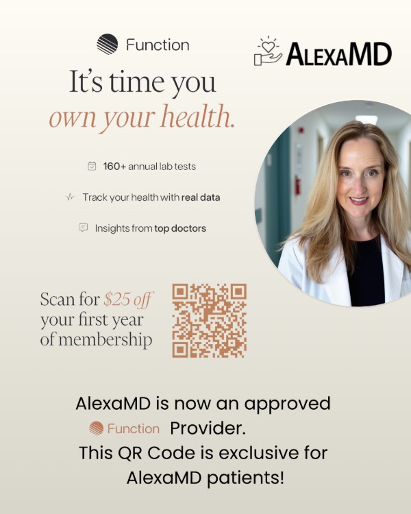 AlexaMD is now an approved Function provider. Get $25 credit off your first year membership.